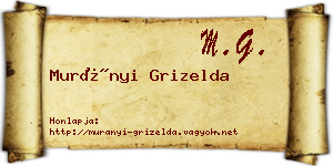 Murányi Grizelda névjegykártya